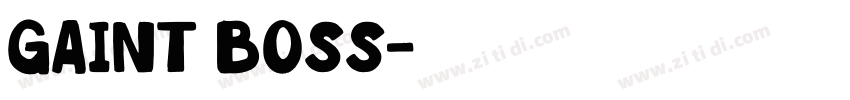 gaint boss字体转换